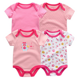 4pcs Baby Clothing 0-12m Bodysuits Onesies