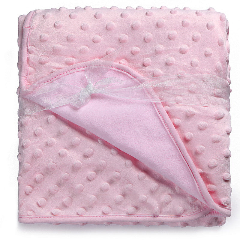 Baby Blanket Thermal Soft Fleece Blanket & Swaddling Bedding Set