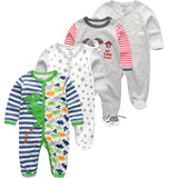 Baby Clothes Rompers 2024 Unisex Kids Long Sleeve 3/4pcs