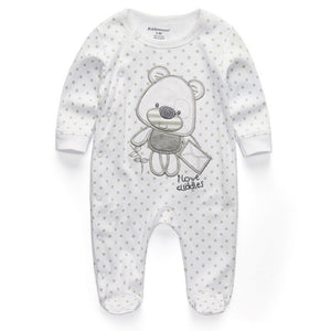 Newborn Teddy Bear Onesie Baby Cotton Rompers Clothing