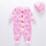 2024 Baby Rompers with Caps 100% Cotton Infants Jumpsuits