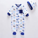 2024 Baby Rompers with Caps 100% Cotton Infants Jumpsuits