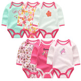 Baby Boys&Girls Bodysuit Long Sleeve 3/6pcs Set