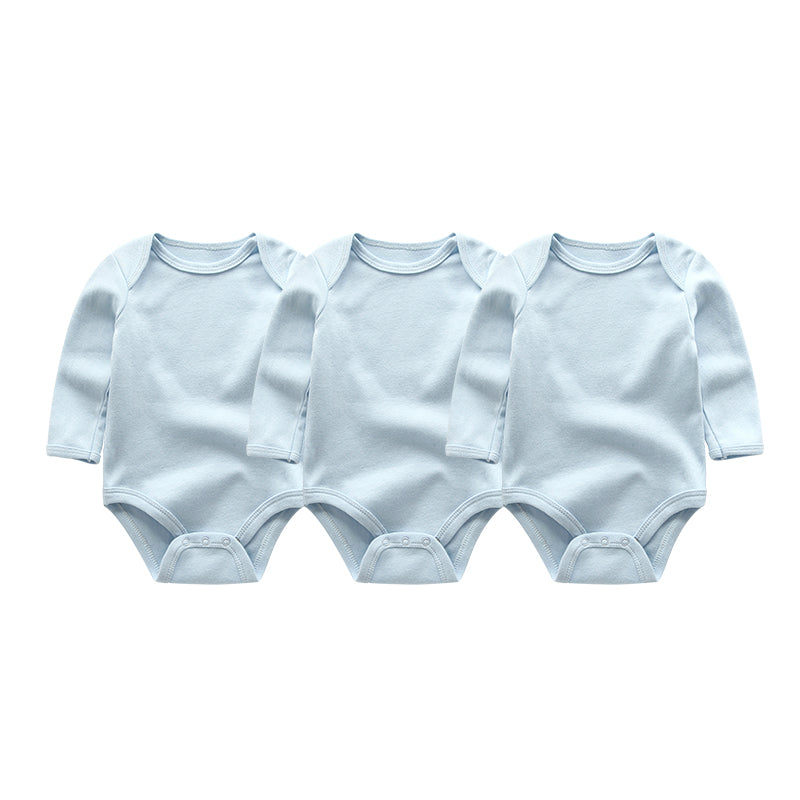 New Baby Boys Bodysuit Long Sleeve Cotton