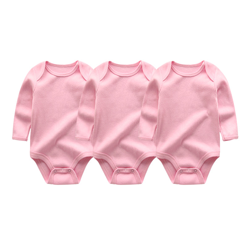 New Baby Boys Bodysuit Long Sleeve Cotton