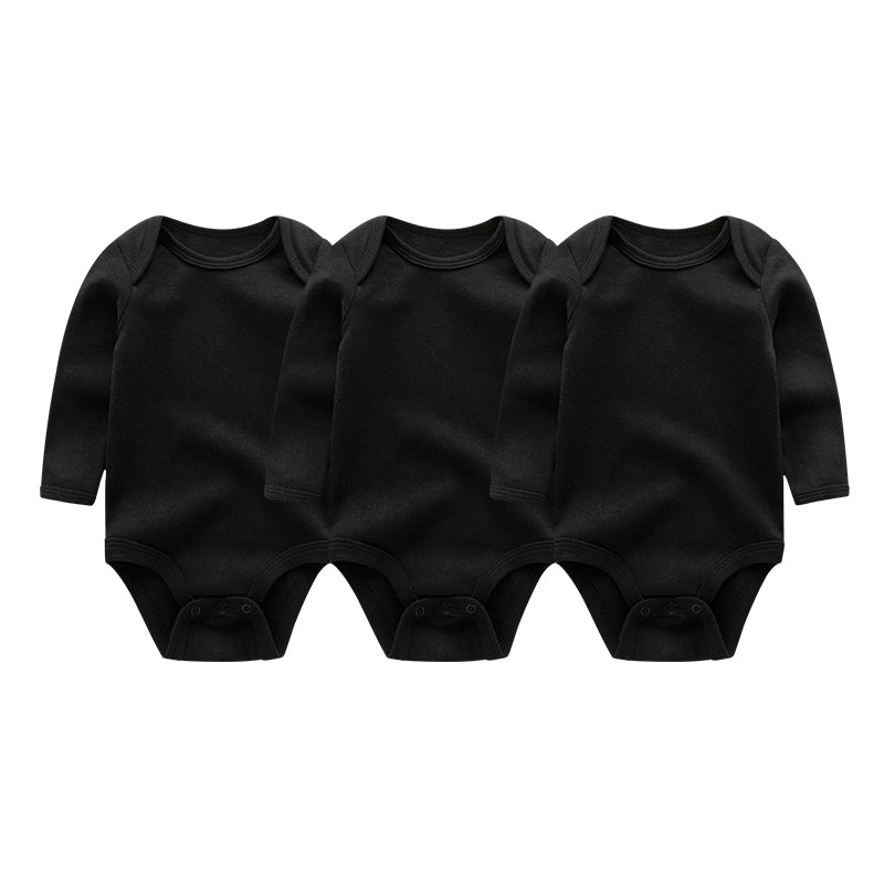 New Baby Boys Bodysuit Long Sleeve Cotton