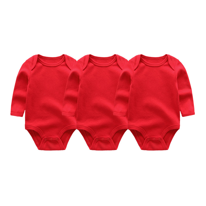 New Baby Boys Bodysuit Long Sleeve Cotton