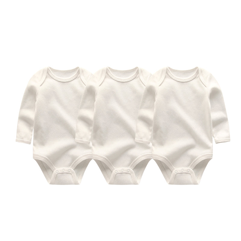 New Baby Boys Bodysuit Long Sleeve Cotton