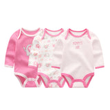 Baby Boys&Girls Bodysuit Long Sleeve 3/6pcs Set