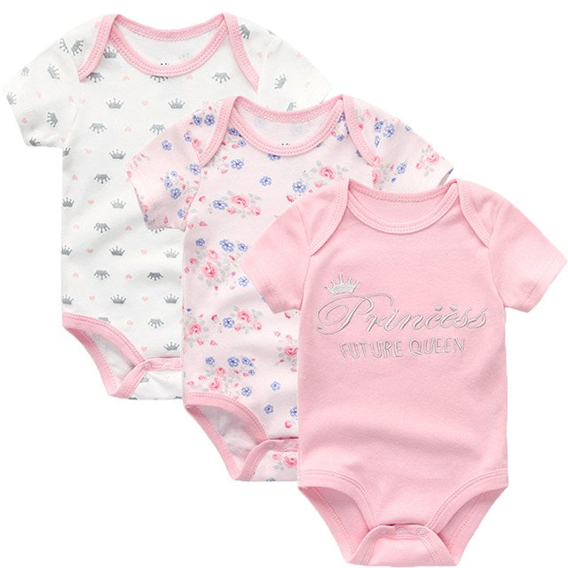 Baby Bodysuits Spring&Summer Cotton Short Sleeve Boys&Girls Clothes Set