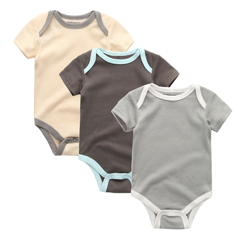 Baby Bodysuits Spring&Summer Cotton Short Sleeve Boys&Girls Clothes Se –  kiddiezoom