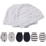 Newborn Baby Hat + Gloves Cotton Cap Accessories