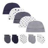 Newborn Baby Hat + Gloves Cotton Cap Accessories