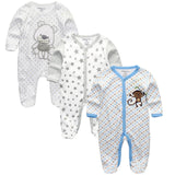 Baby Rompers 3pcs Long Sleeve Jumpsuits