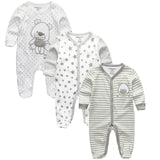 Baby Rompers 3pcs Long Sleeve Jumpsuits