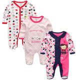 Baby Rompers 3pcs Long Sleeve Jumpsuits