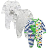 Baby Rompers 3pcs Long Sleeve Jumpsuits