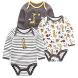 Newborn Clothes 3pcs Bodysuits Baby Solid Set