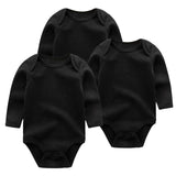 Newborn Clothes 3pcs Bodysuits Baby Solid Set