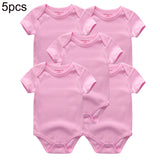 Summer 2024 Baby Clothes Sets Cotton Infant Bodysuits