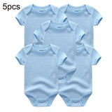 Summer 2024 Baby Clothes Sets Cotton Infant Bodysuits