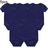 Summer 2024 Baby Clothes Sets Cotton Infant Bodysuits