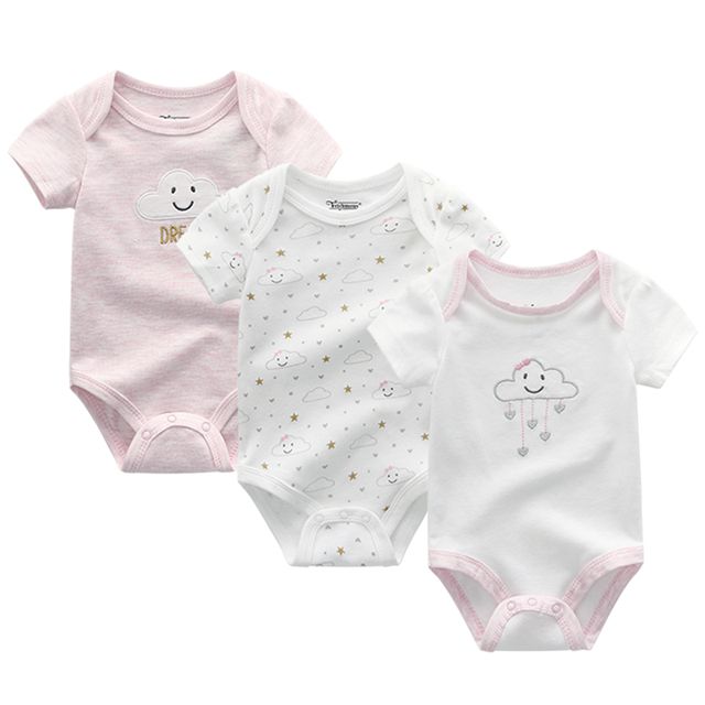 Summer Tiny Cotton Kids Romper Baby 2020 Short Sleeves