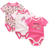 Kids Bodysuits Baby 2024 Short Sleeves