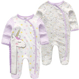 2Pcs/set Baby Rompers Long Sleeve Cotton Jumpsuit