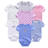 2024 Bodysuits 7PCS Baby Romper Top Quality