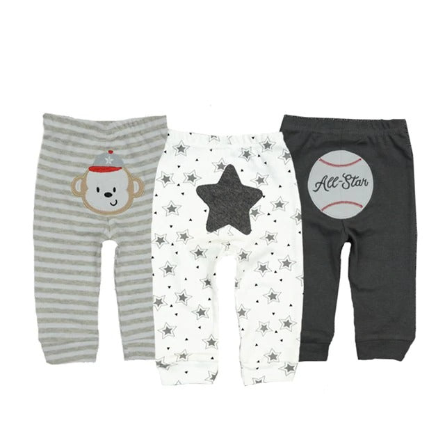 3/6pcs/Lot Baby Pants Cotton Autumn Leggings for Boys Girls