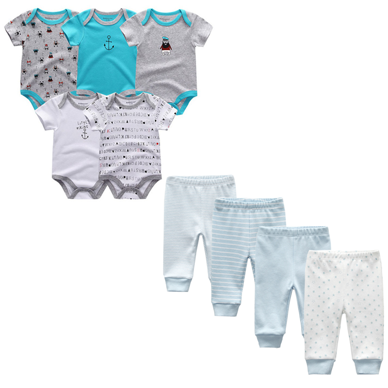 Kiddiezoom Brand 9pcs Baby Bodysuits