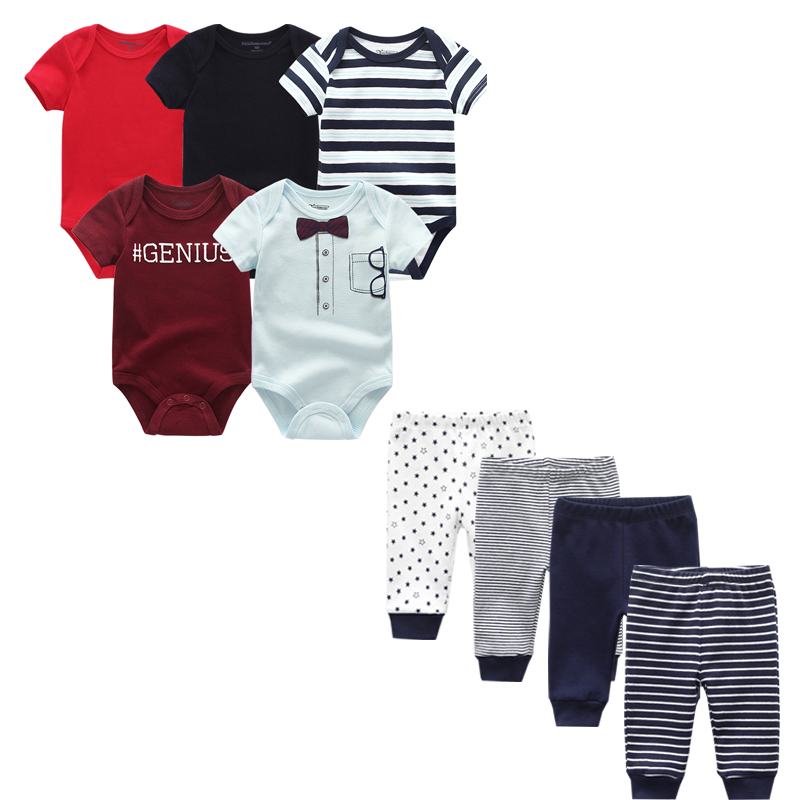 Kiddiezoom Brand 9pcs Baby Bodysuits