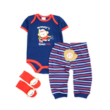 3Pcs Baby Bodysuits+Pants+Socks Sets Girls