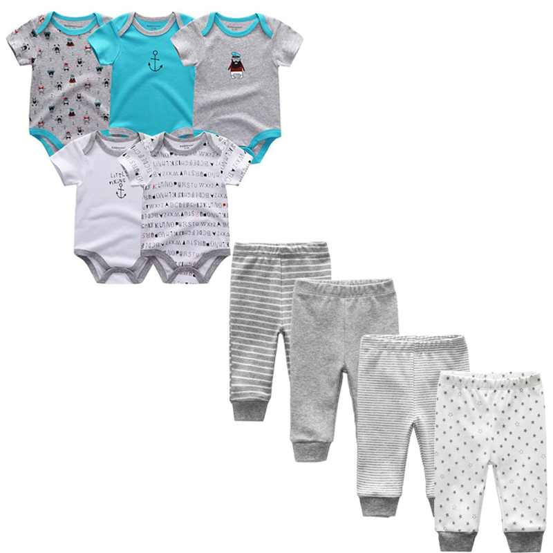 Kiddiezoom Brand 9pcs Baby Bodysuits